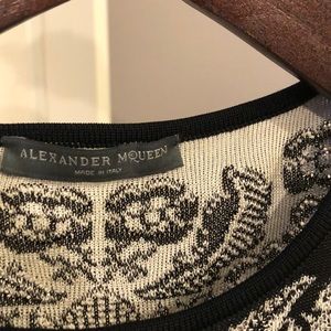 Alexander  McQueen handwoven dress.